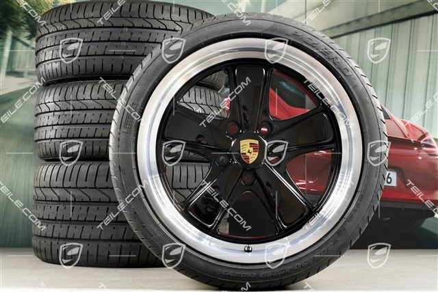 19" Komplet kół letnich "911 Sport Classic", felgi 8,5J x 19 ET55 + 11,5J x 19 ET67, opony letnie Michelin 235/35 ZR19 + 305/30 ZR19, czujniki ciśnienia RDK