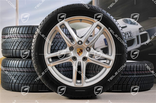 19-inch TURBO winter wheel set, wheels 9J x 19 ET 60 + 10J x 19 ET61 + NEW Continental winter tyres 255/45 R19+285/40 R19