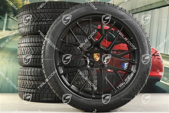 20-inch winter wheels set RS SPYDER, rims 9J x 20 ET26 + 10J x 20 ET19 + Pirelli winter tyres 265/45 R20 + 295/40 R20, satin black, with TPMS