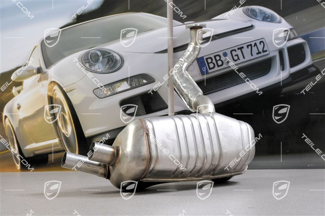 Main exhaust muffler, L Main exhaust muffler, L