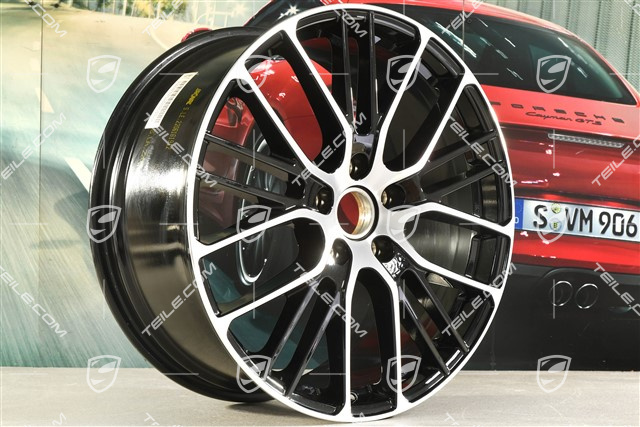 21-inch Panamera Exclusive Design Sport wheel rim, 9,5J x 21 ET71, black high gloss