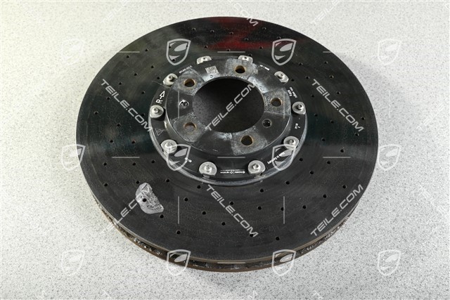 PCCB tarcza hamulcowa ceramiczna, 20" / 420mm, uszkodzona, R