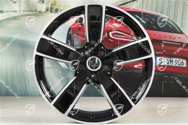 22" Felga Sport Classic, 10J x 22 ET48, czarny wysoki połysk