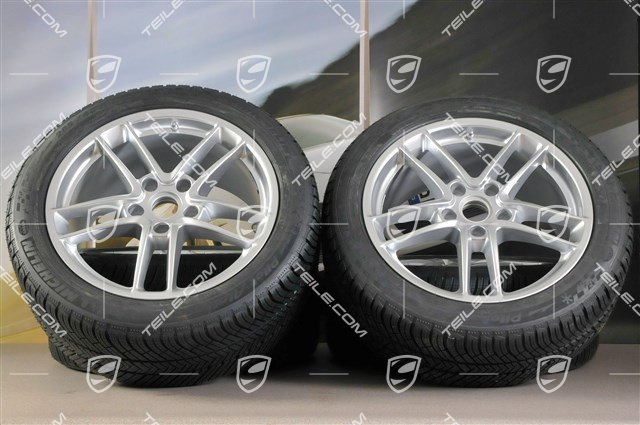 19" Panamera TURBO II Winterräder Satz, Felgen 9J x 19 ET 60 + 10J x 19 ET61 + Reifen Michelin Pilot Alpin 4, 255/45 R19+285/40 R19, RDK-Sensoren