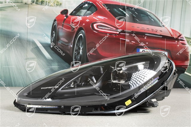 LED headlight, PDLS Plus, black, set, L+R