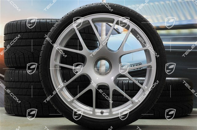 19-inch winter wheel set, RS Spyder, central locking, wheels: 8,5J x 19 ET56 + 11J x 19 ET51 + NEW Pirelli winter tyres: 235/35 R19 + 295/30, with TPM