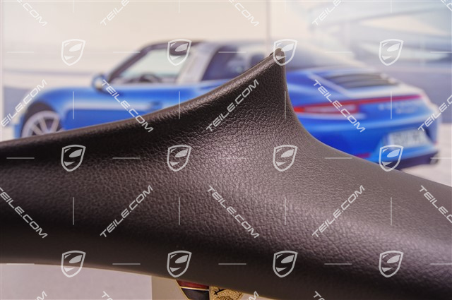 Verkleidung von A-Säule, Targa, Kunstleder, Schwarz, L