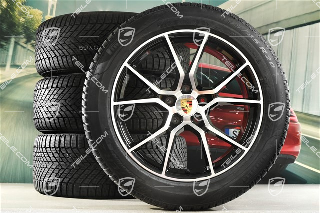 20-inch Cayenne S winter wheel set, rims 9J x 20 ET50 + 10,5J x 20 ET64 + Pirelli winter tyres 255/55 R20 + 295/45 R20, with TPMS