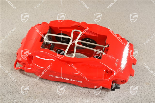 Festsattel ohne Belag, Turbo / Carrera4S / Carrera2S, rot, L