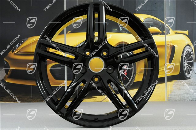 20" Felga Panamera Turbo, 9,5J x 20 ET71, czarny wysoki połysk