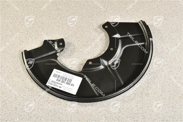 Front axle disc brake protective plate, L