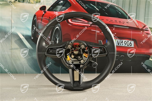 PDK, Multifunktionslenkrad, Leder Schwarz / Sport Chrono Paket Plus