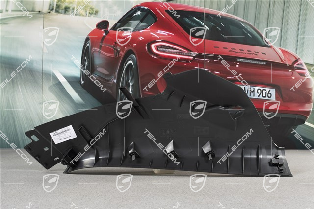 Verkleidung, hinten, Schwarz, L