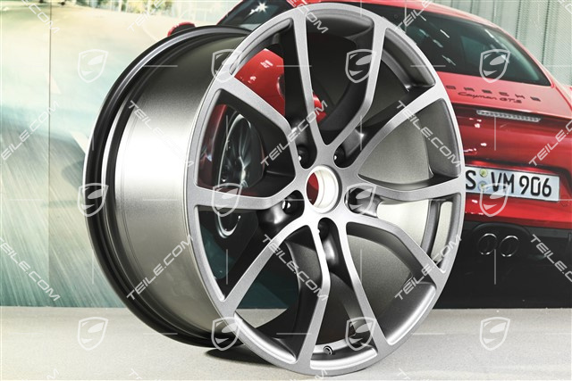 21-inch wheel rim, Cayenne Exclusive Design, 11J x 21 ET49, Vesuvius grey