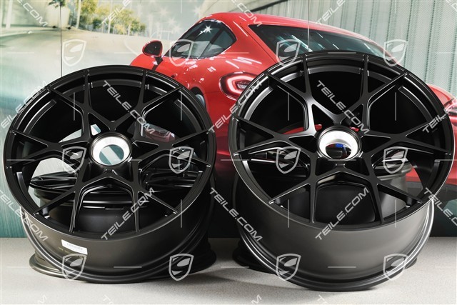 GT4 RS / Spyder RS 20" wheel rim set, aluminium, 8,5J x 20 ET61 + 11J x 20 ET50, black satin matt