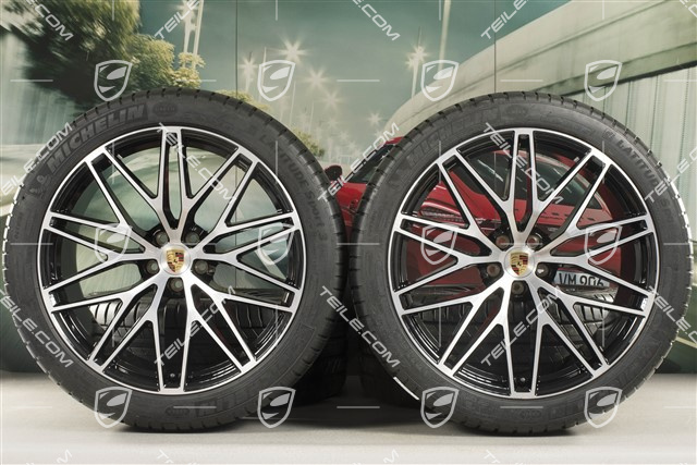 21" RS Spyder Design II summer wheel set, wheel rims 9,5J x 21 ET27 + 10J x 21 ET19 + NEW Michelin summer tyres 265/40 R21 + 295/35 R21, with TPM