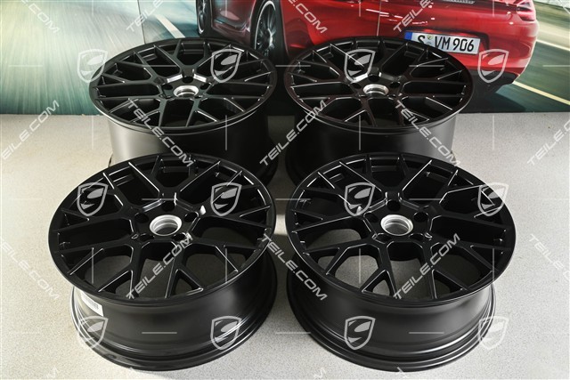 20+21" RS Spyder wheel rim set, 8.5J x 20 ET50 + 11.5J x 21 ET67, black satin matt