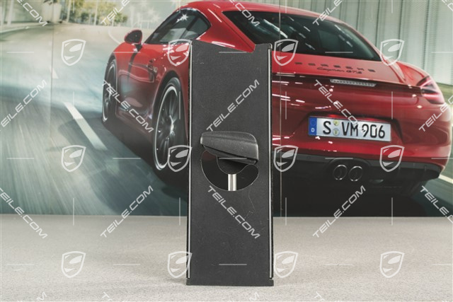 Schieber Verkleidung, B-Säule, oben, Satinschwarz, R