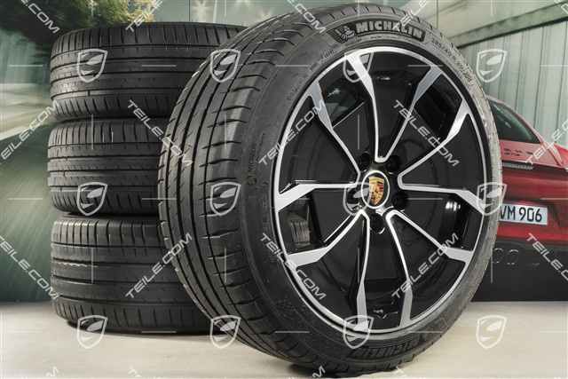20" Turbo Aero Design Sommerräder Satz, Felgen 9J x 20 ET54 + 11J x 20 ET60, Michelin Sommerreifen 245/45 R20 + 285/40 R20