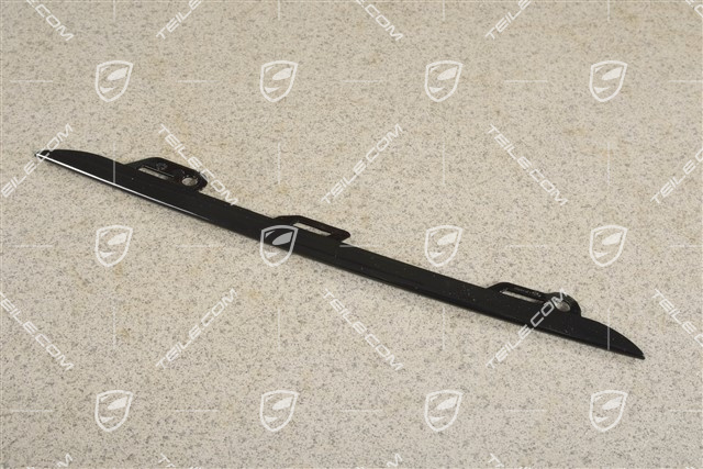 Disc / cover lower, trim for front bumper retaining frame, Black, L
