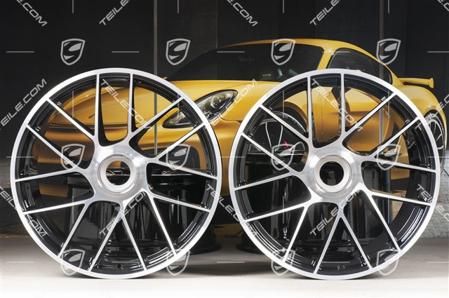 20-inch wheel rim set Turbo Sport III, central lock, 9J x 20 ET51 + 11,5J x 20 ET56, black