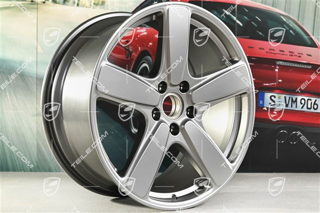 21" Felge Cayenne Sport Classic, 10J x 21 ET50, Platinum Seidenmatt