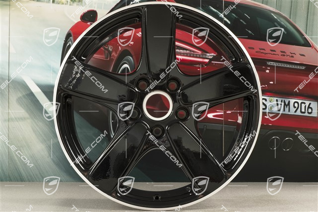 19-inch wheel rim Cayenne Sport Classic II, 8,5J x 19 ET59, black high gloss