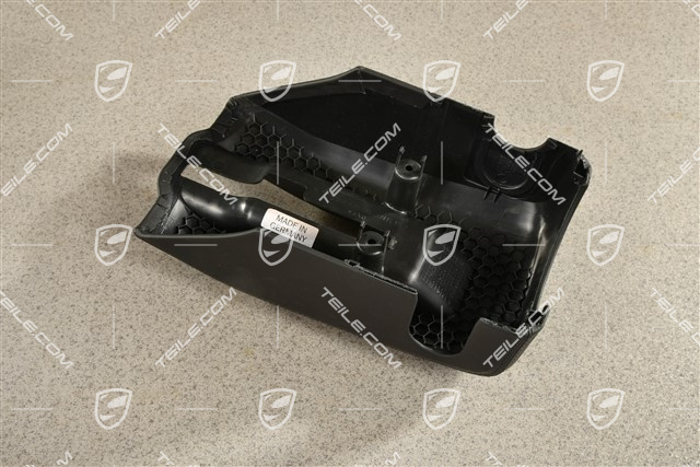 Lower switch housing, Leather, Black