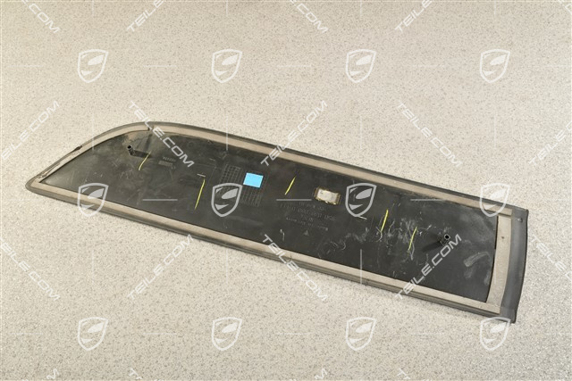 Rear door cover / trim, Matt black, R