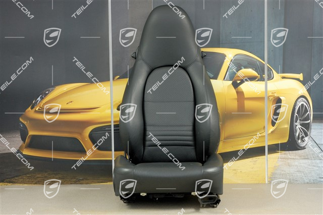 Sitz, manual einstellbar, Heizung, Leder, Schwarz, beschädigt, R