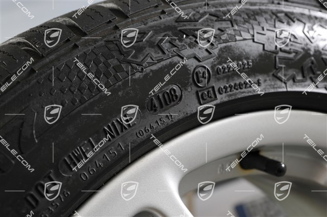 17-inch Cayman winter wheel set, front wheels 6,5J x 17 ET55 + rear 8J x 17 ET40 + NEW winter tyres 205/55 R17 + 235/50 R17, without TPM