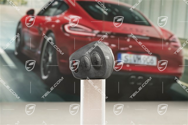 Handheld transmitter / remote control central locking system, Porsche crest