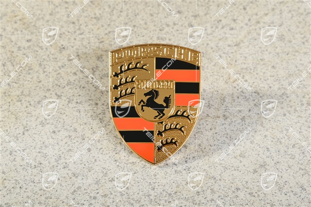 Crest, lid emblem, Orange (1963-1973)