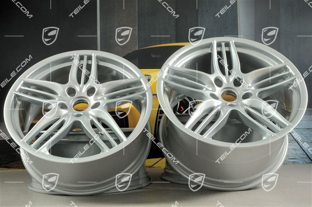 20-inch wheel rim set Sport Design, 8,5 x 20 ET51 + 11J x 20 ET52, Brilliant Chrome