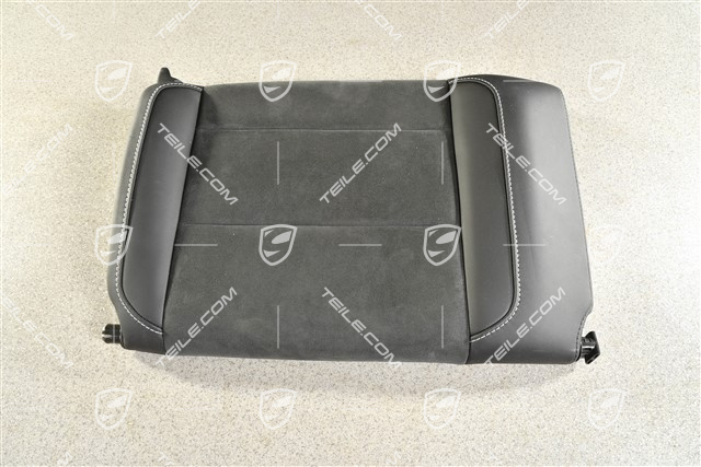 Cabrio / Targa, Oparcie tylnego siedzenia, czarna skóra / alcantara ze srebrną nicią, GTS,  L