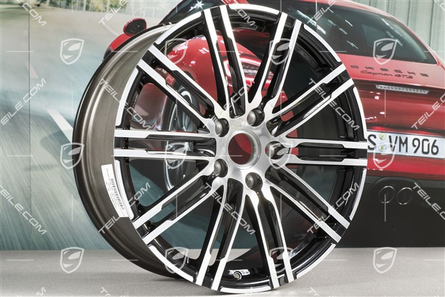 20" Felge, Turbo III, 8,5J x 20 ET57, schwarz hochglanz