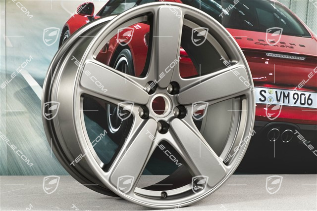 19" "Sport Classic" Felgensatz, Felgen 8,5J x 19 ET21 + 9J x 19 ET21 Platinum Seidenmatt