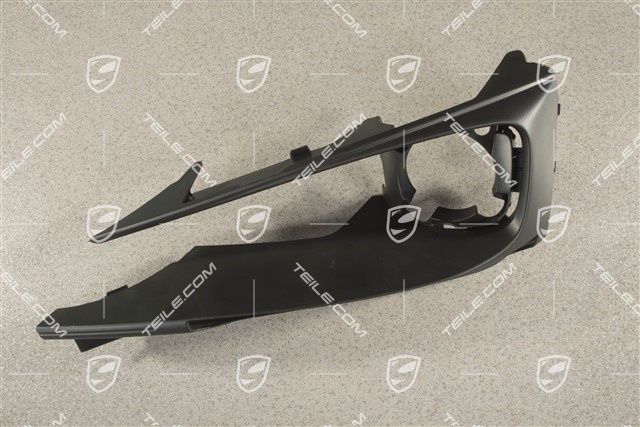 Disc / cover for front bumper retaining frame, Matt black, ACC, R
