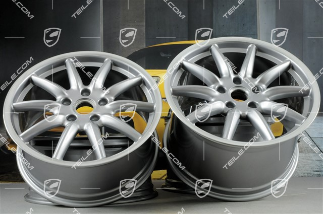 19" Komplet felg Carrera Sport, 8,5J x 19 ET55 + 11,5J x 19 ET67, GT Silver