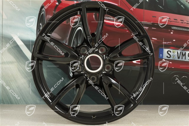 18-inch Carrera IV (Facelift) wheel, 8J x 18 ET57, black high gloss