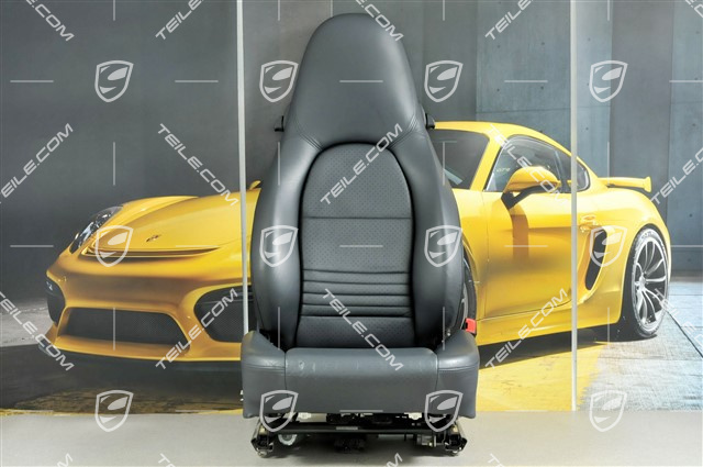 Seat, el adjustable, leather, Metropole blue, damage, R