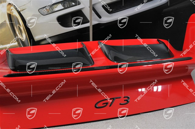 Air scoop, carbon (Ram Air), carbon with clear lacquer, set, 2 Ram Air intake collectors (L+R)