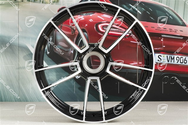 20" Felga Turbo S, 9J x 20 ET41, czarny wysoki połysk