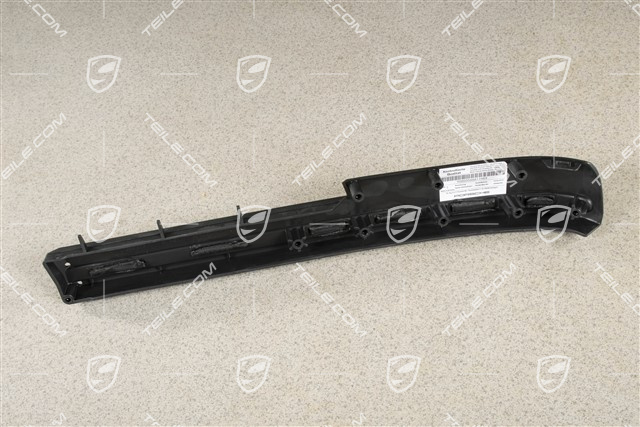Front bumper spoiler, lower, Satin black, R