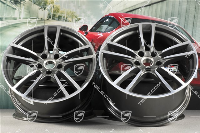 21-inch wheel rim set Cayenne Turbo, 11J x 21 ET58 + 9,5J x 21 ET46