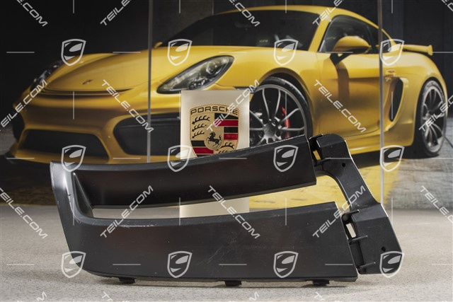 Front bumper spoiler, lateral, black matte, GT2RS, L