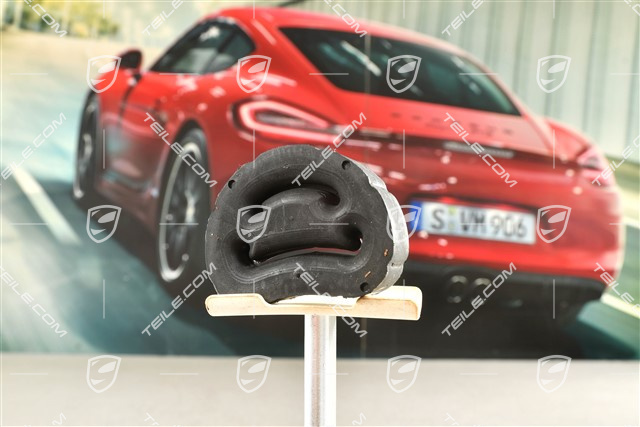 Rubber mounting, exhaust system