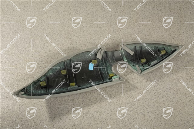 Abdeckblende, Armlehne, Tuer hinten, Stahlgrau, L