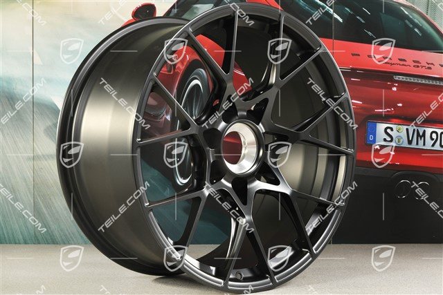 20" GT3RS Felge, 10J x 20 ET45, schwarz seidenmatt