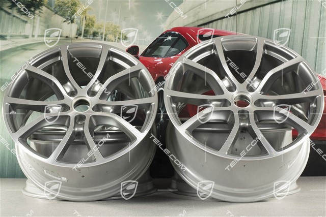 21-inch wheel rim set Cayenne Exclusive Design, 11J x 21 ET49 + 9,5J x 21 ET46, for Cayenne Coupé